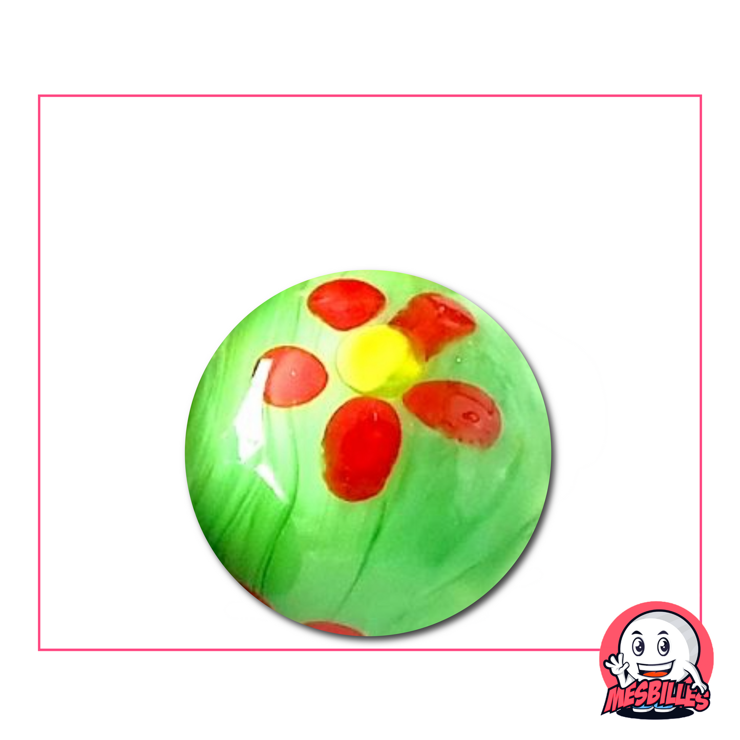 A touch of Green floral petals, for lovers of delicate marbles.