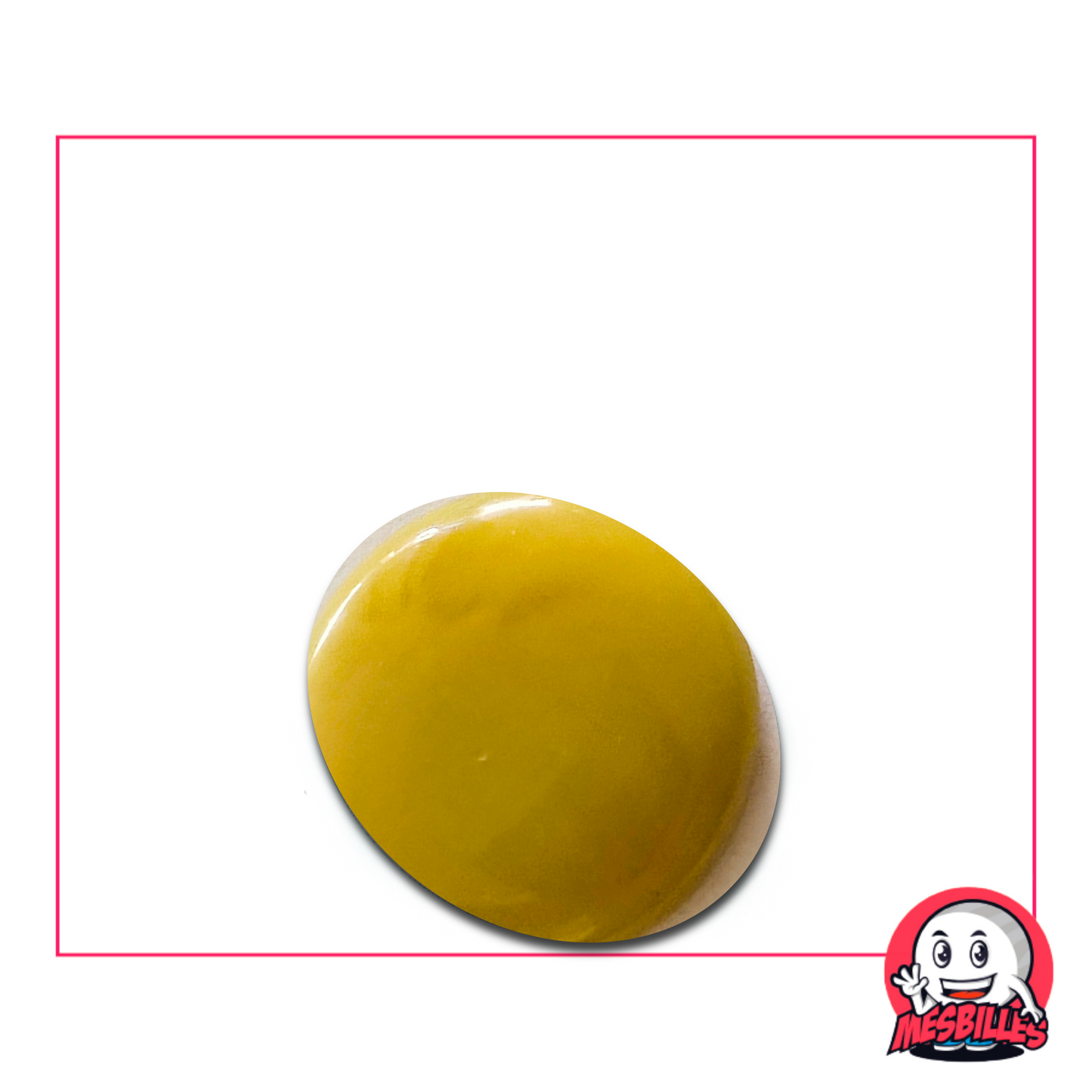 Flat Marble Beige matte 30 mm named Pearl DaVinci - sold by unit on My-Glassmarbles.com