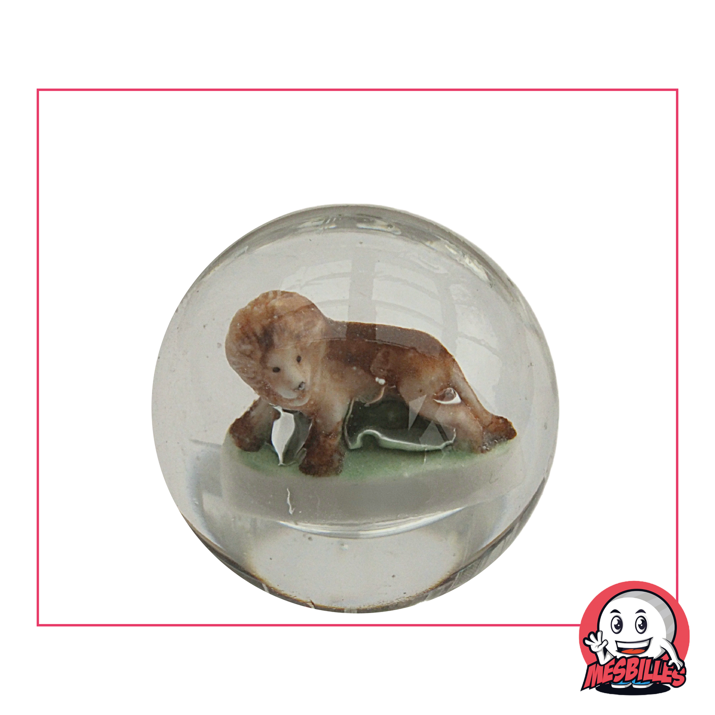 1 Lion Inlay Marble 35 mm