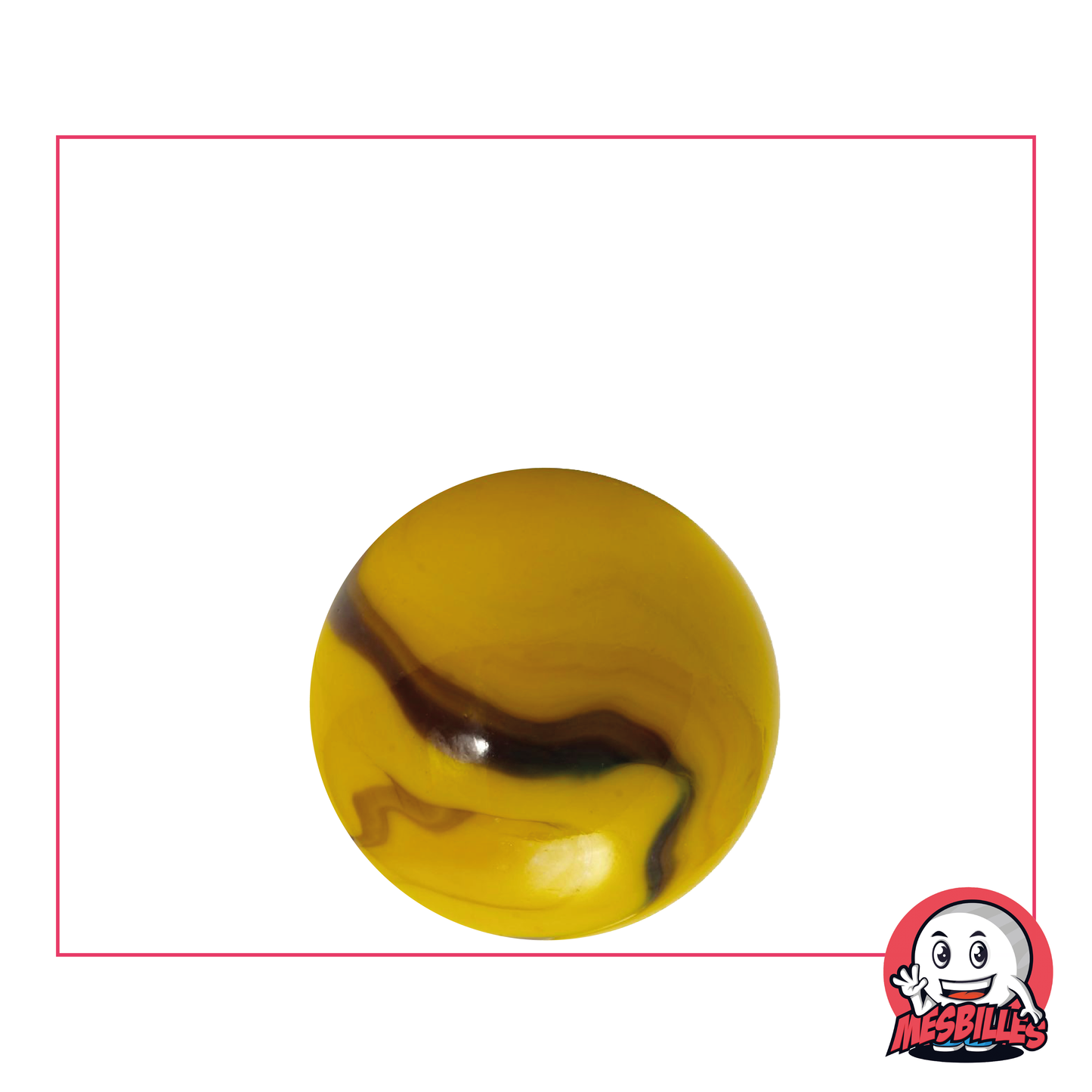 22 mm Marble Bees Yellow porcelain with black stripes: evokes the natural elegance of a bee.