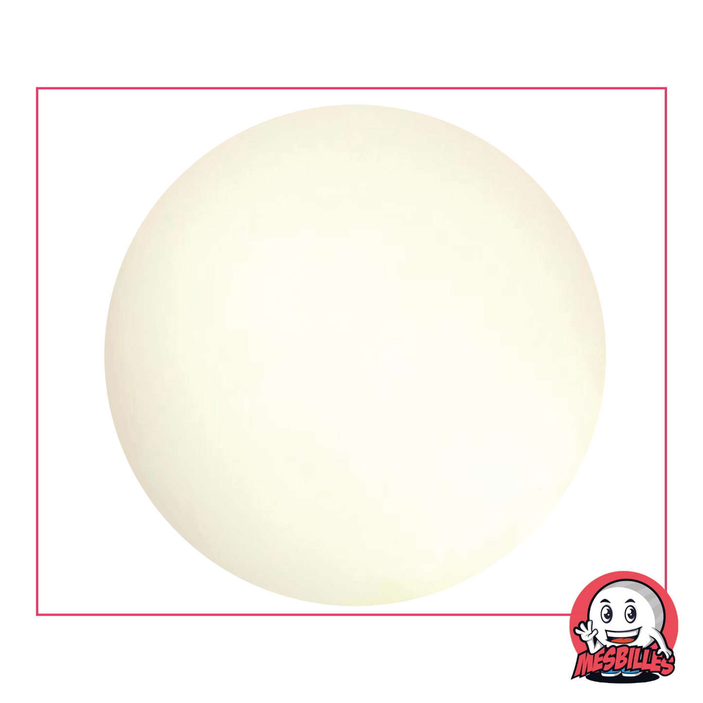 90 mm Frosted Marble which, despite its frosted appearance, will not melt.