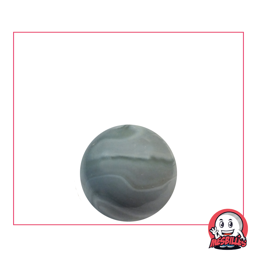Old Fashioned Elegance | 16 mm Grey Pearl Marbles in Porcelain Glass