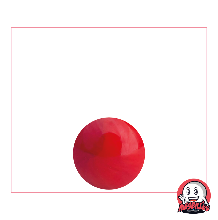 14 mm Red Pearl Marble - My-Glassmarbles