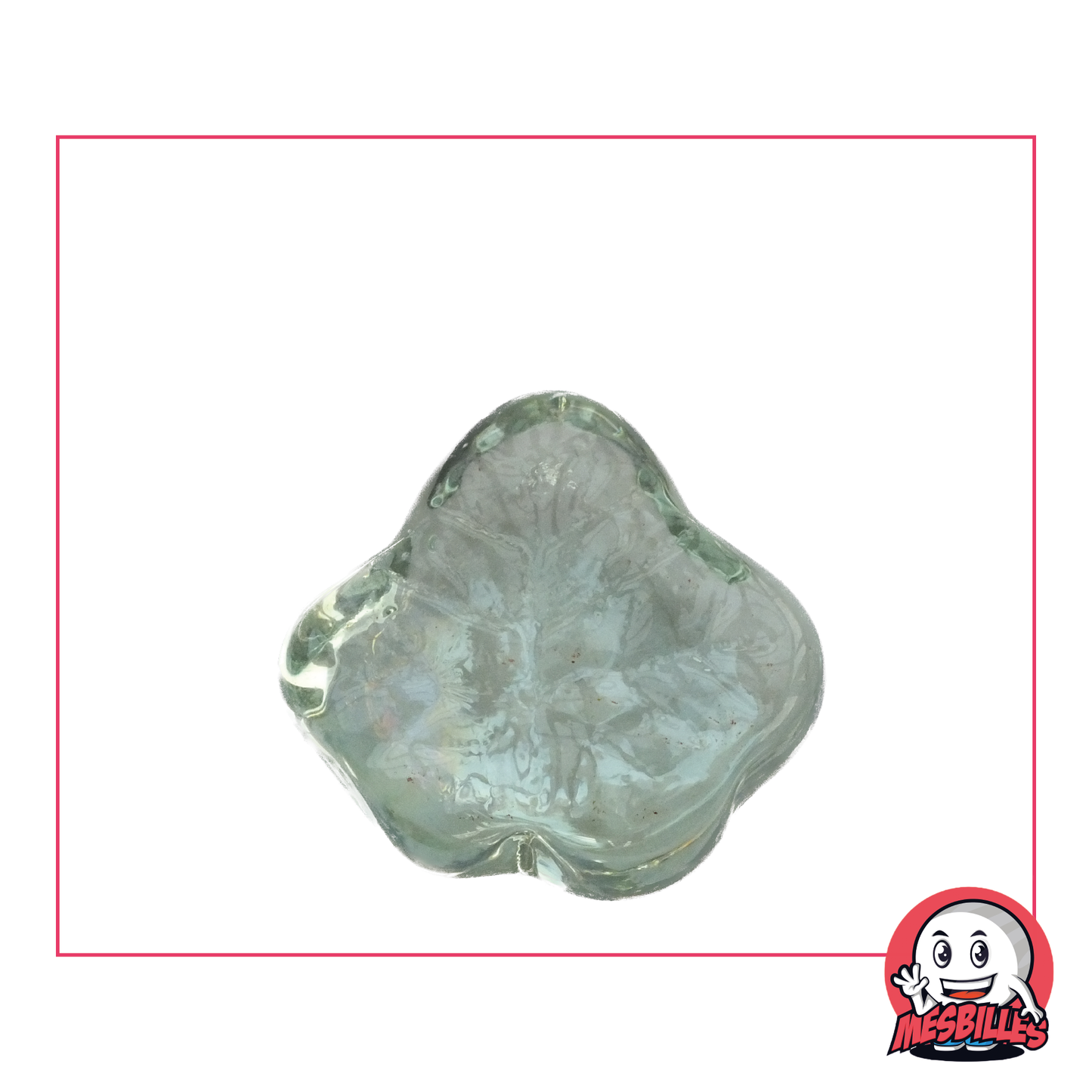 Flat Marble Shiny Glass Maple Leaf Crystal Colour which is used to decorate, play and collect.