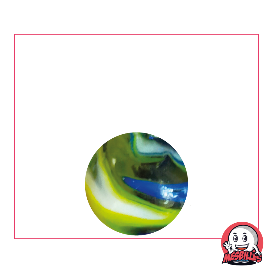 Marbles Speedy Yellow 16 mm, the Formula 1 of childhood games in mustard.