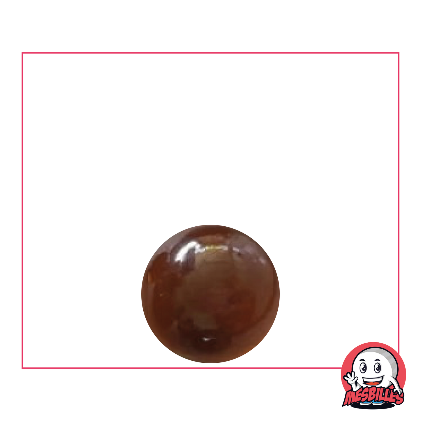 14 mm Amber coloured glass Marble | My-Glassmarbles