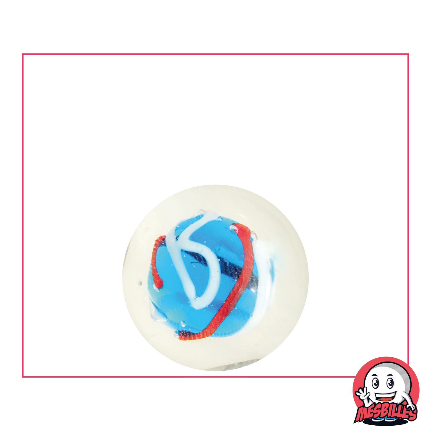 1 Marble Creative Blue Art 25 mm
