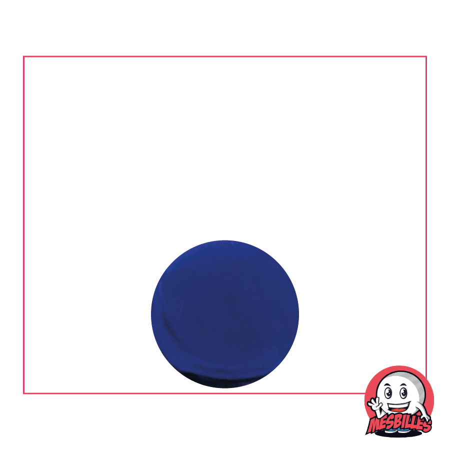 1 Soft-Translucent Marble, Midnight Blue, 14 mm