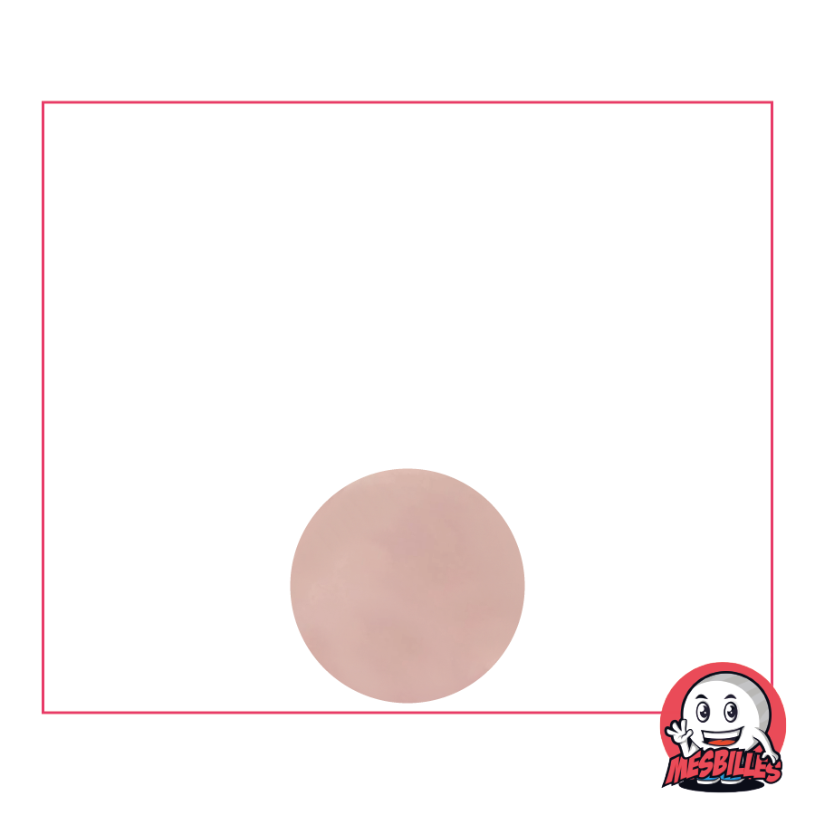 La Reine des Marbles : the 06 mm Rose-Clear Marble in Bohemian crystal