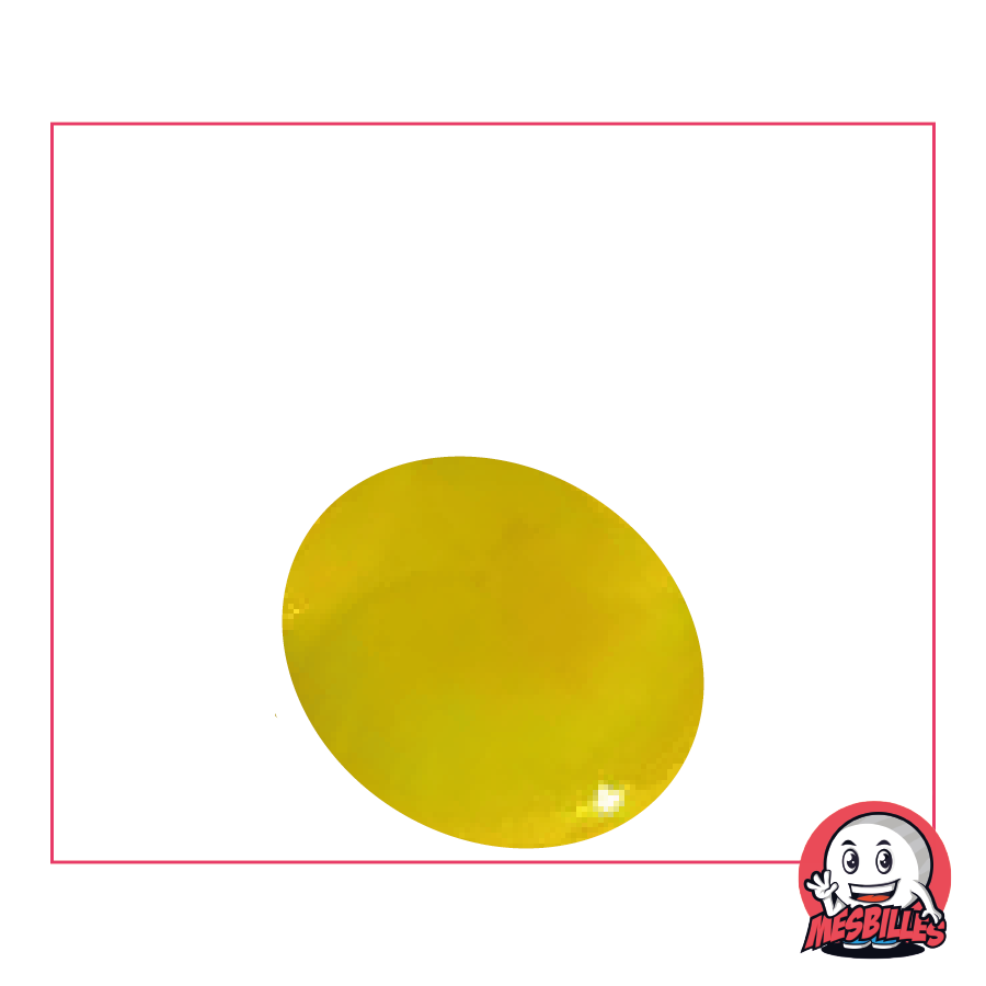 1 Flat Marble Glossy Yellow 30 mm