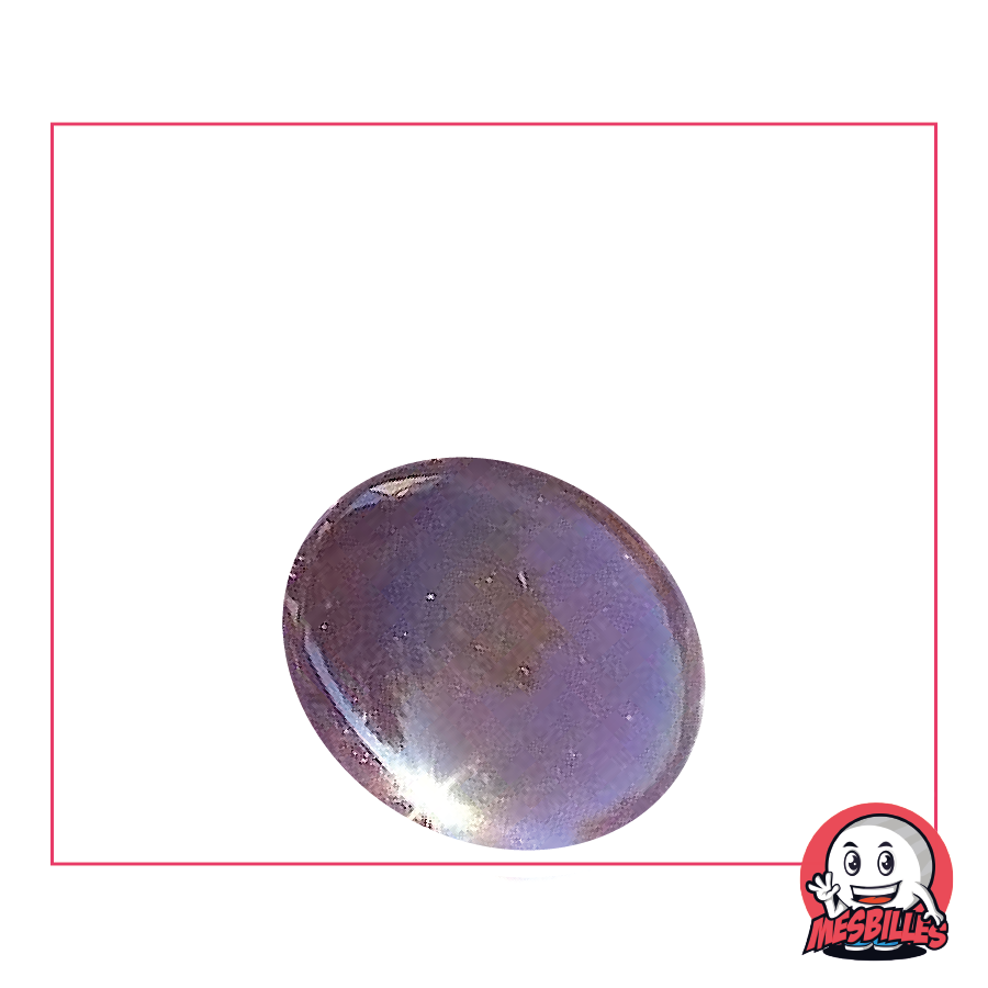 1 Flat Marble Glossy Purple 30 mm