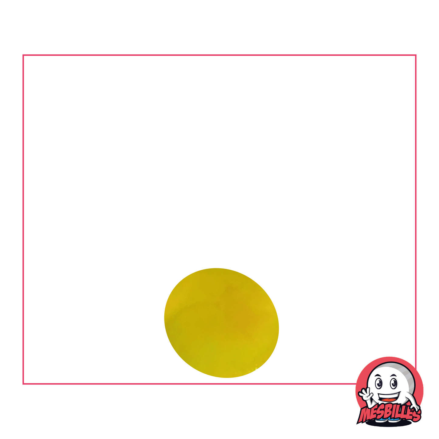 1 Flat Marble 12 mm Glossy Yellow