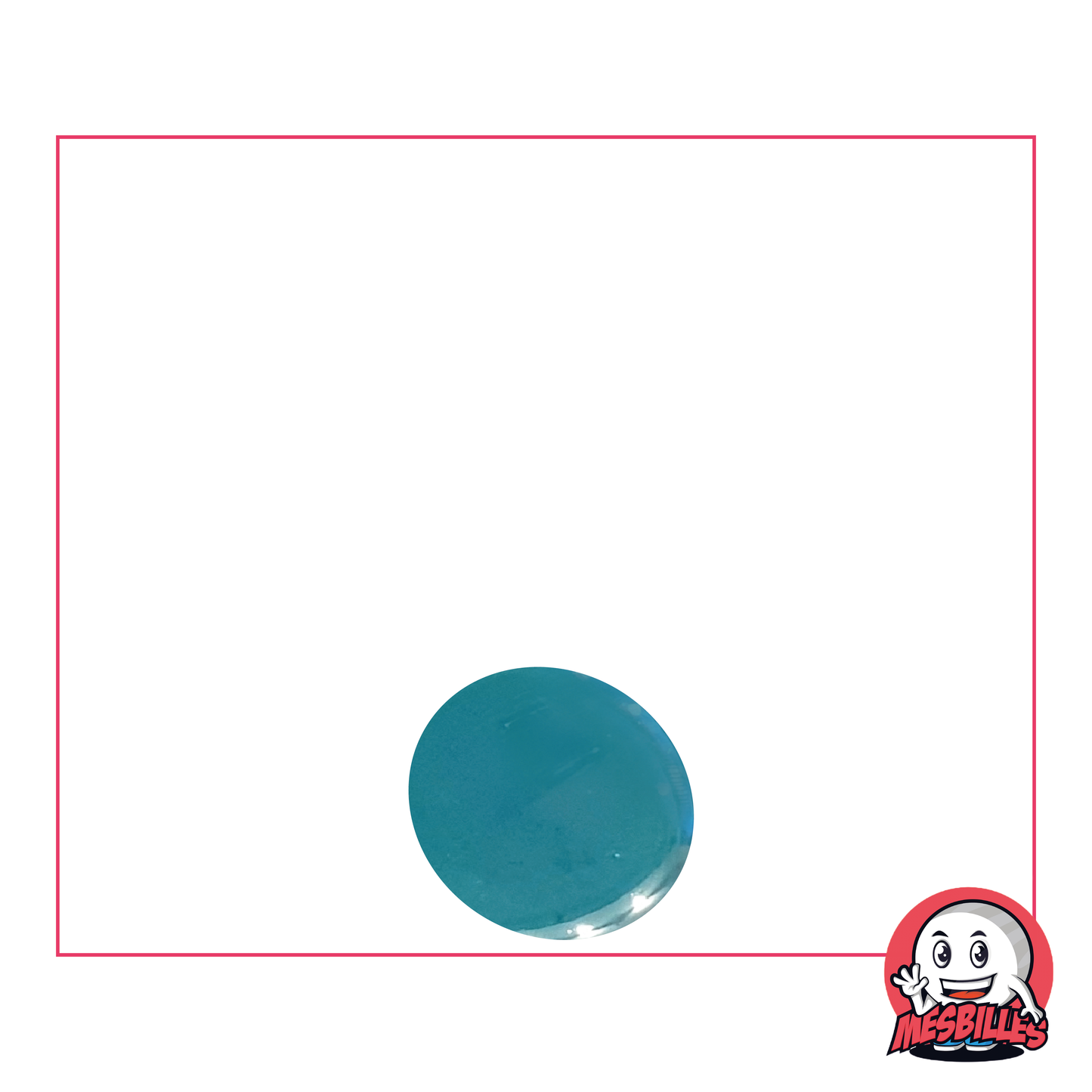 1 Flat Marble 12 mm Iridescent Teal