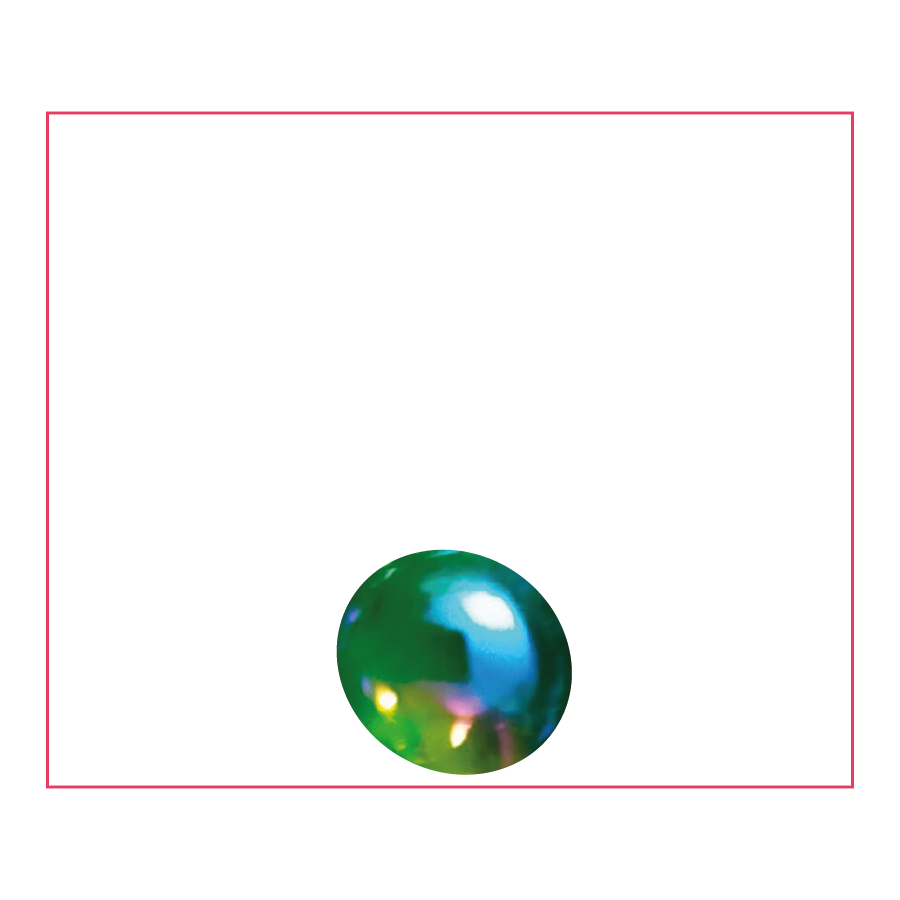 1 Flat Marble 12 mm Iridescent Dark Green