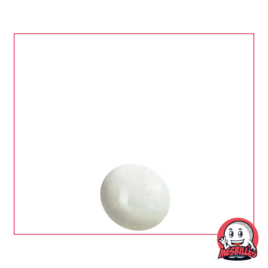 1 Flat Marble 12 mm Soft-Translucent Crystal