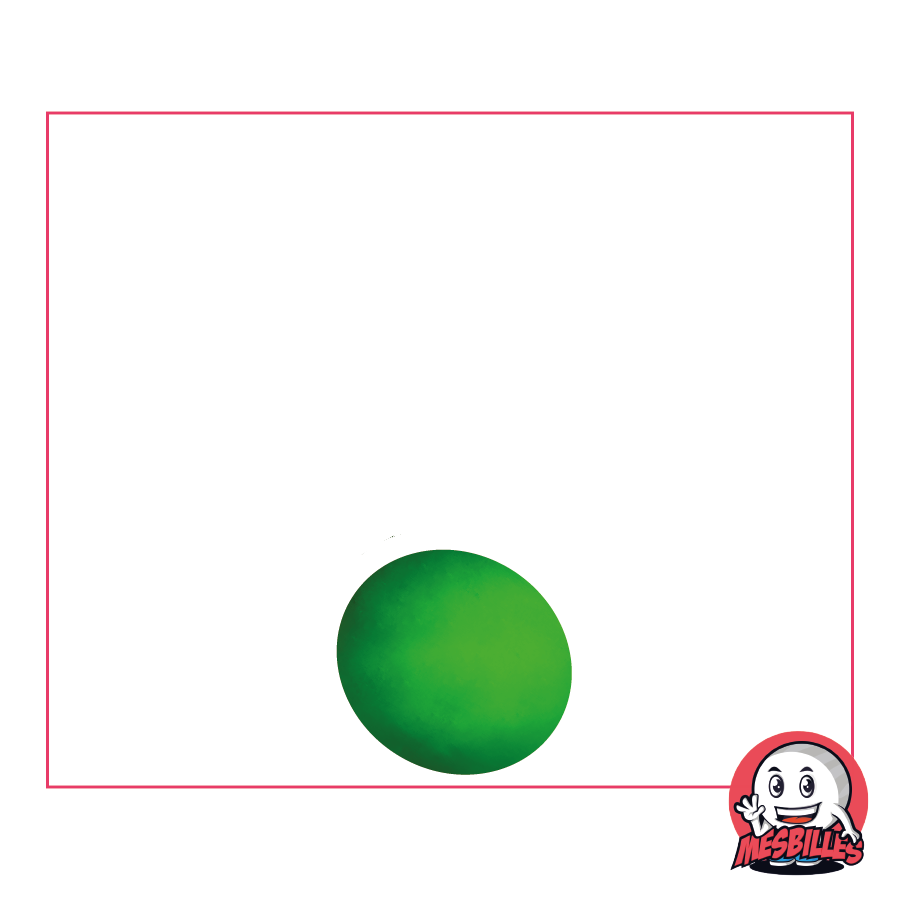 1 Flat Marble 12 mm Emerald Green