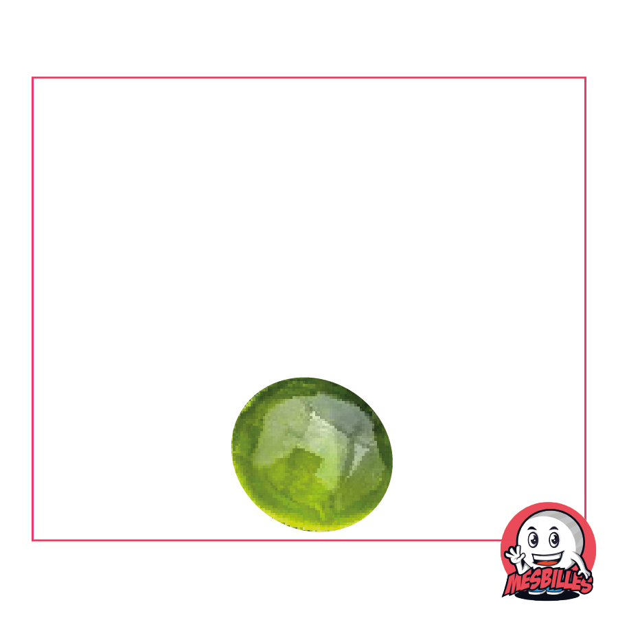 1 Flat Marble 12 mm Yellow-Green