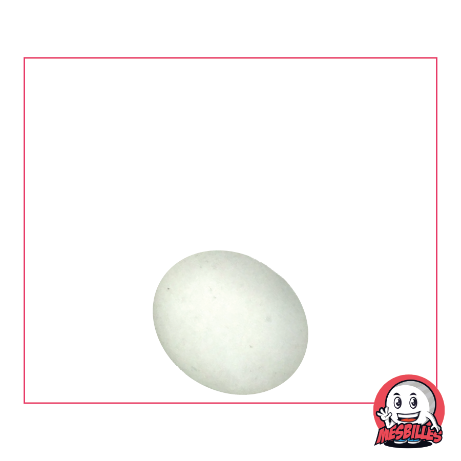 1 Flat marble 18 mm Frosted White