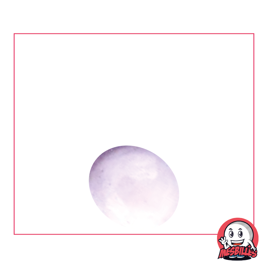 1 Flat Marble, Soft-Translucent Lavender 18 mm
