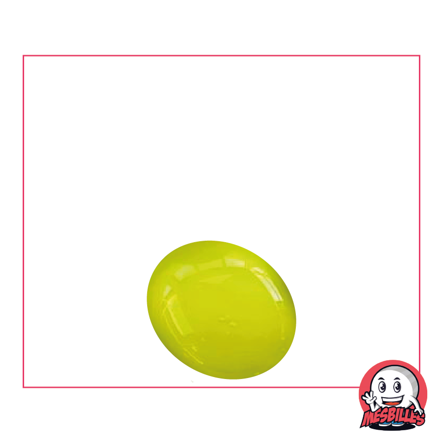 1 Flat Marble Green-Yellow Pearl 18 mm