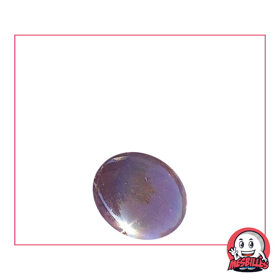 1 Flat Marble Glossy Purple 18 mm