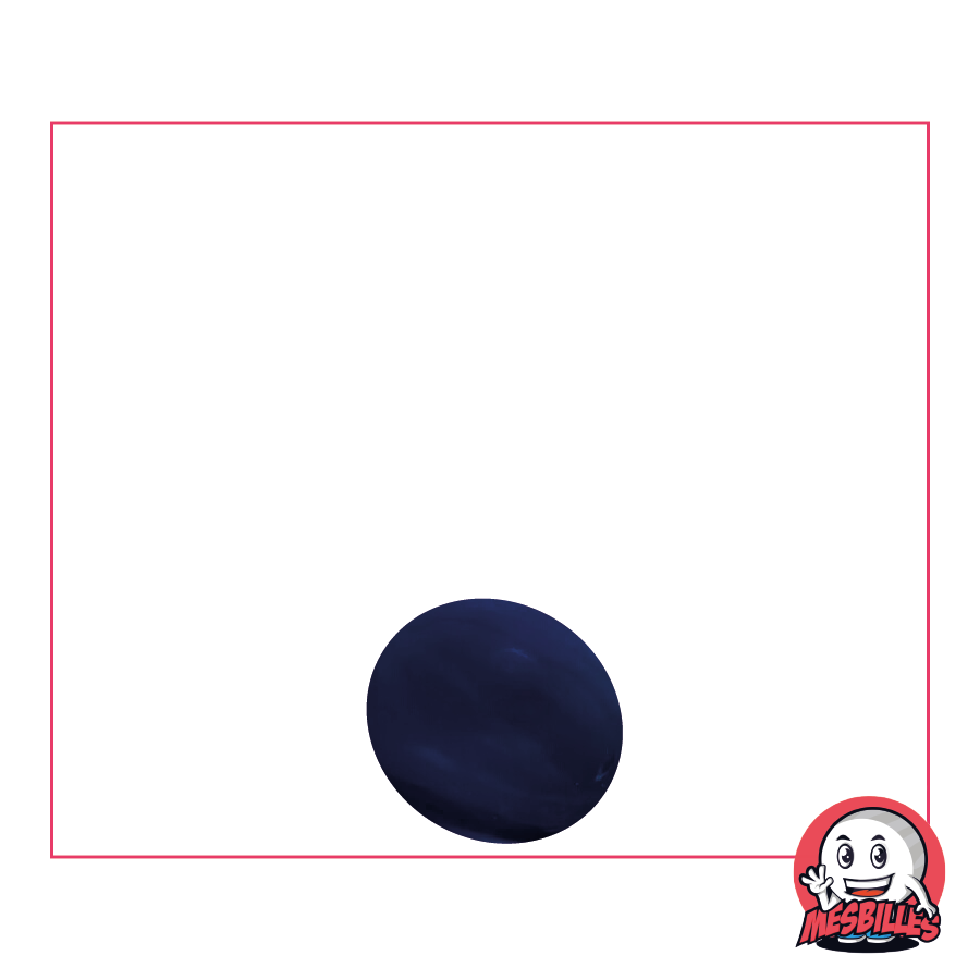 1 Flat Marble, Midnight Blue 12 mm