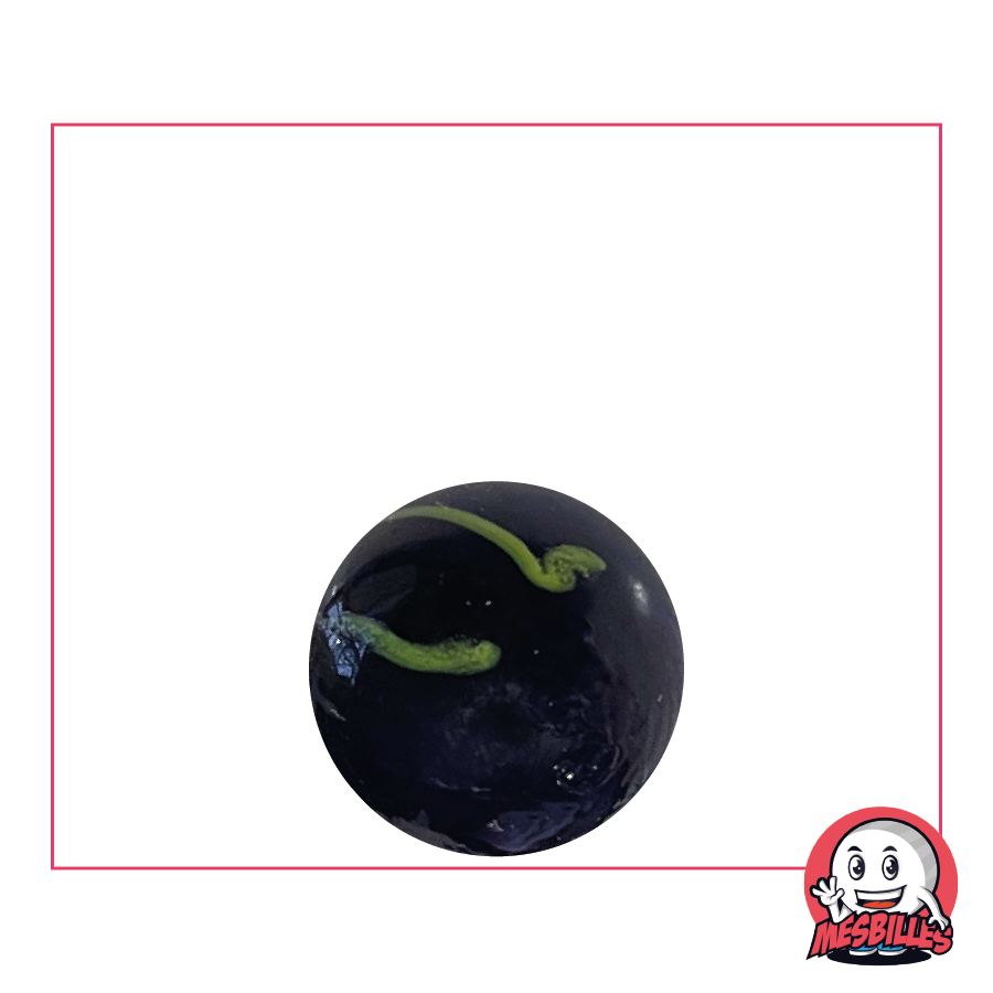 A 16 mm Blue Zebra Marble, the mythical creature of the aquatic savannah, guaranteed imperfect.