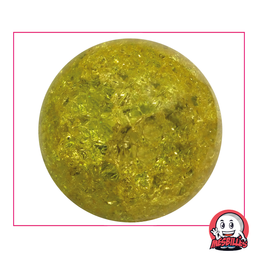 Marbles Art krakel Yellow, 50 mm marbles