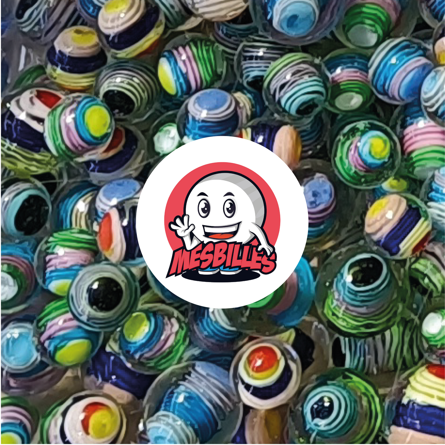1 Pastel Spiralo Art Marble 16 mm