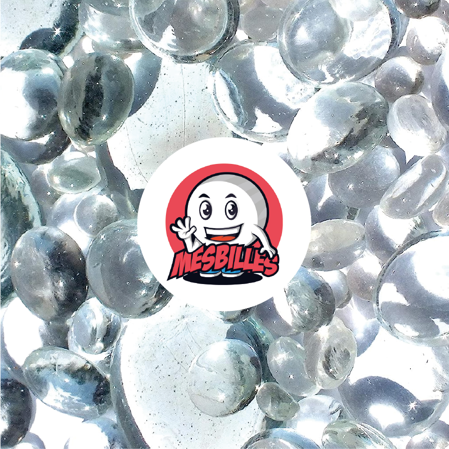 1 Flat Marble 12 mm Soft-Translucent Crystal