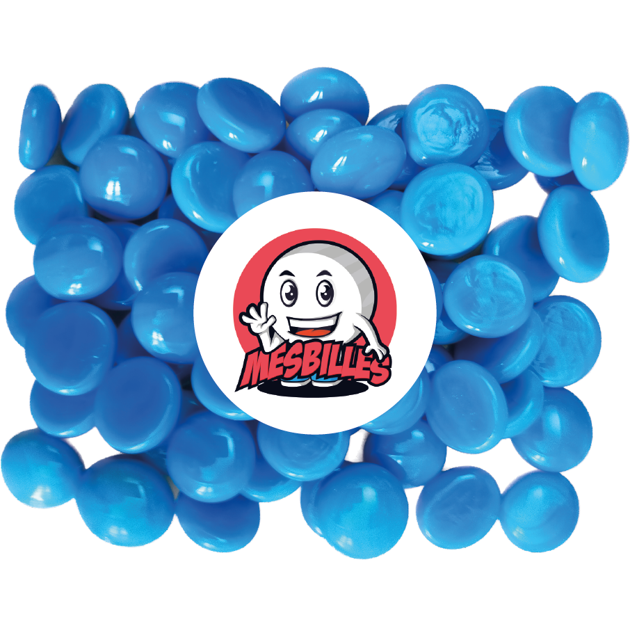 1 Flat Marble, Light Blue 18 mm