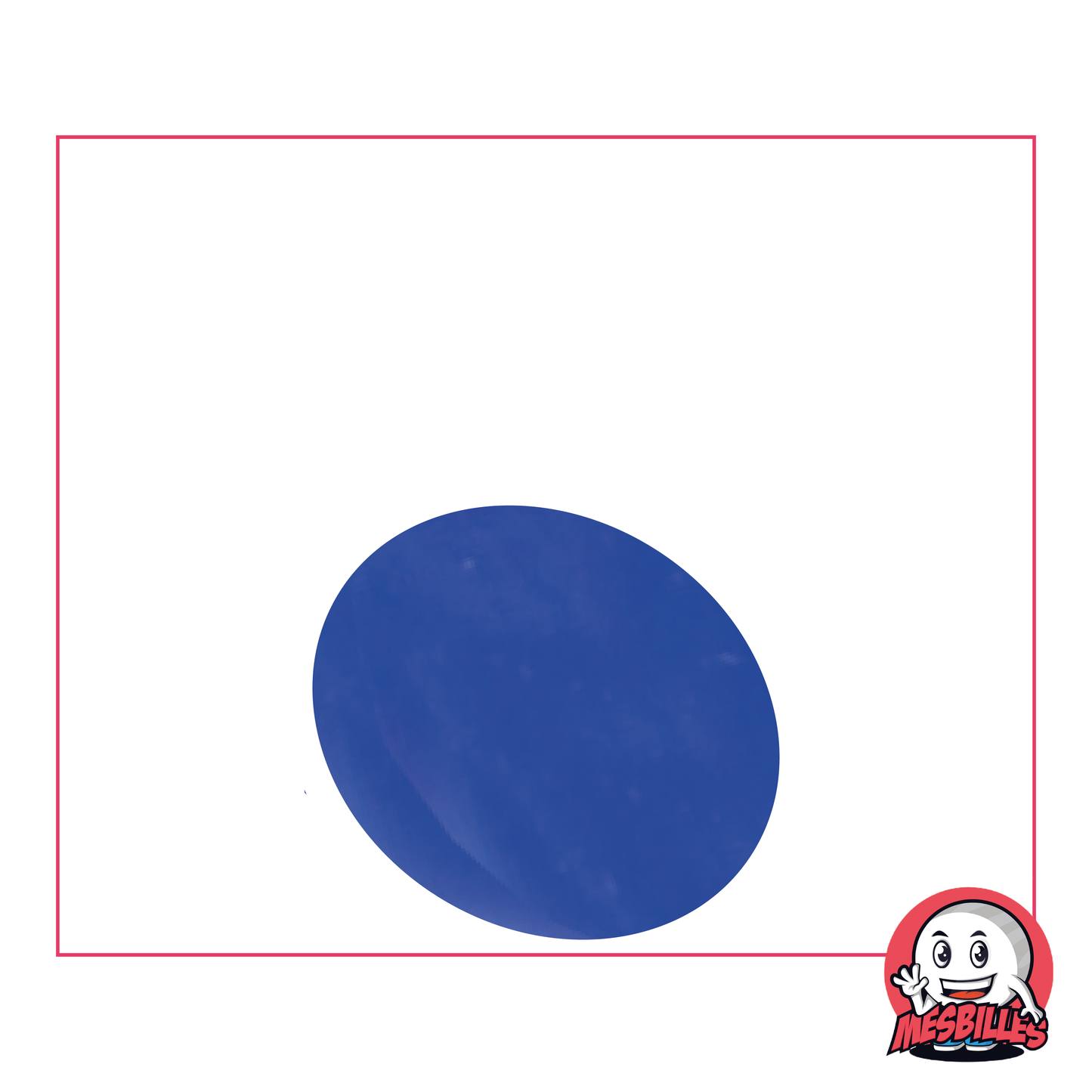 1 Flat Marble Glossy Midnight Blue 30 mm