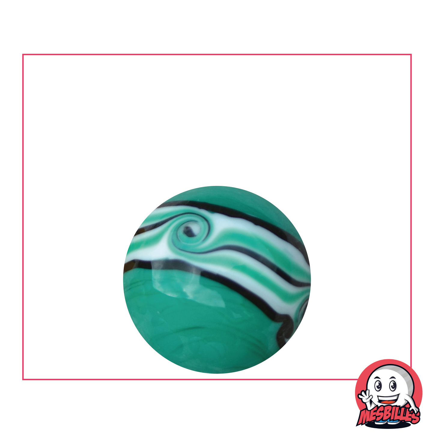 1 Green Hawaiian Marble 22 mm