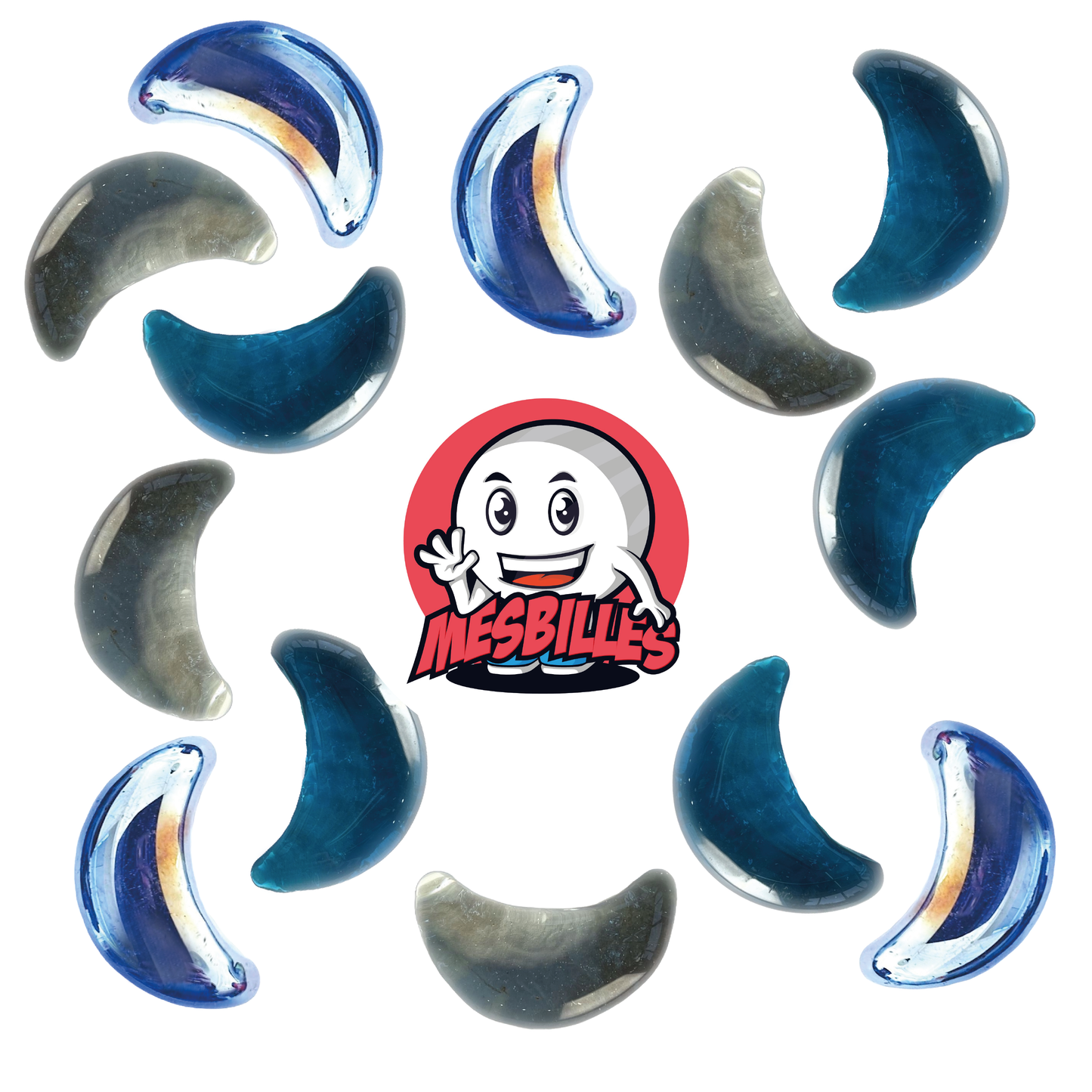 1 Blue-Night Moon Marble