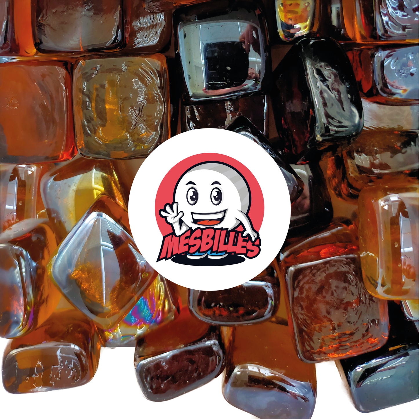 1 Marble Square Dark Amber