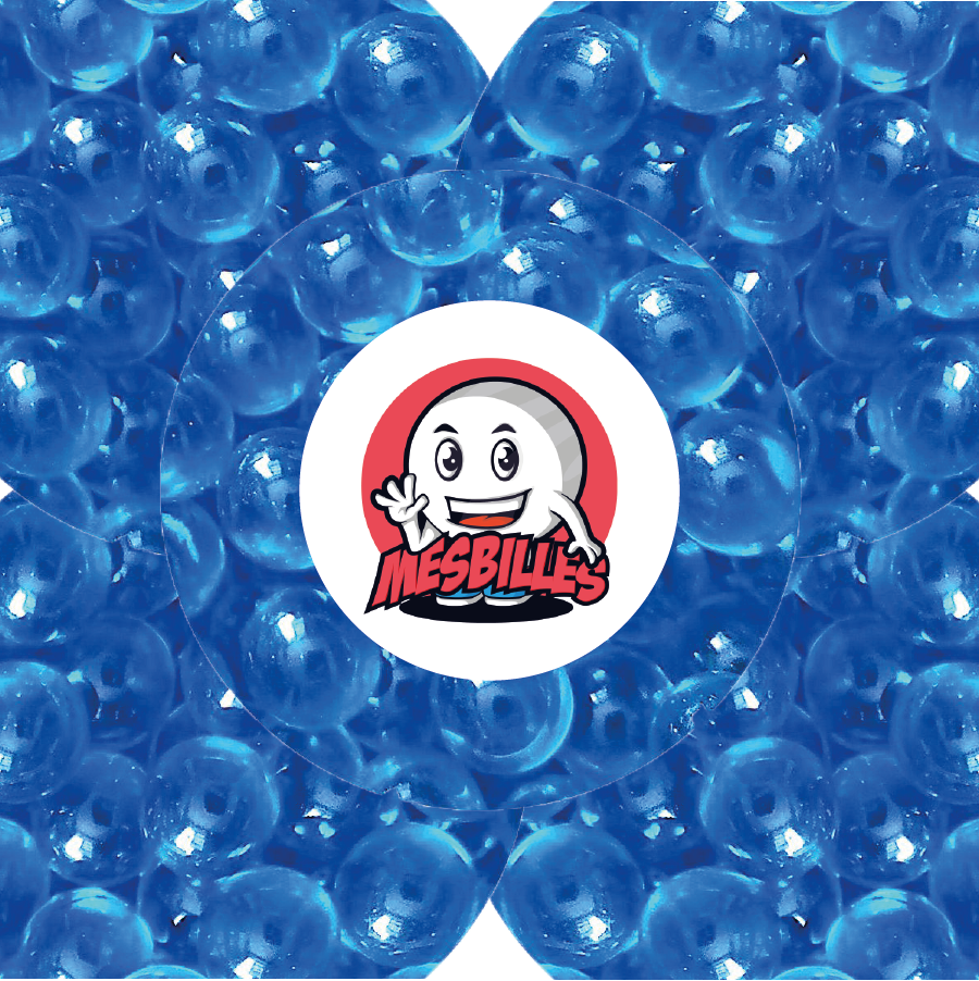1 Blue Soft-Translucent Marble 08 mm
