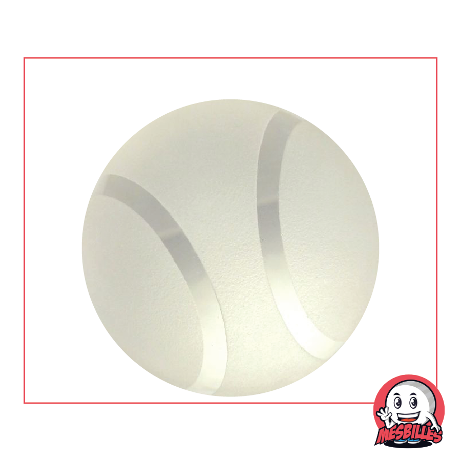 1 Art Tennis Collection Marble: 40 mm Mate glass marble My-Glassmarbles