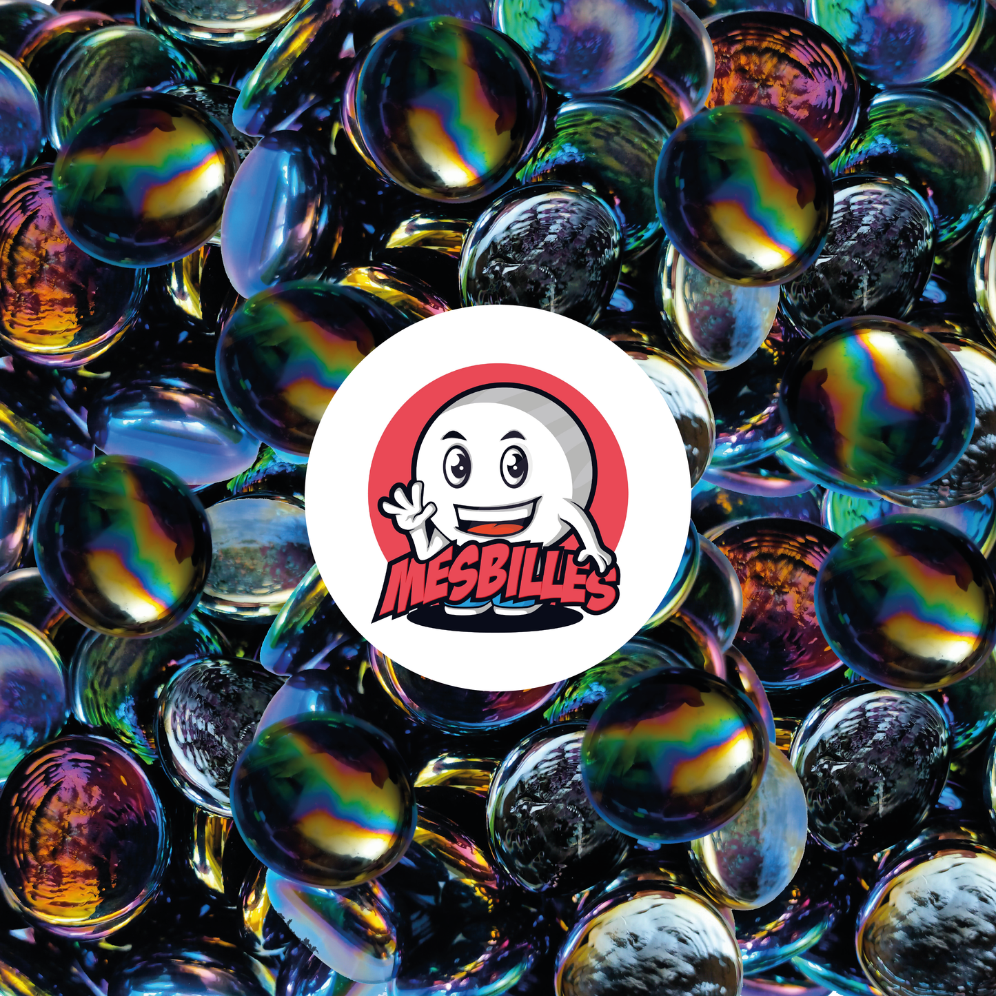 1 Flat Marble Glossy Petrol 30 mm