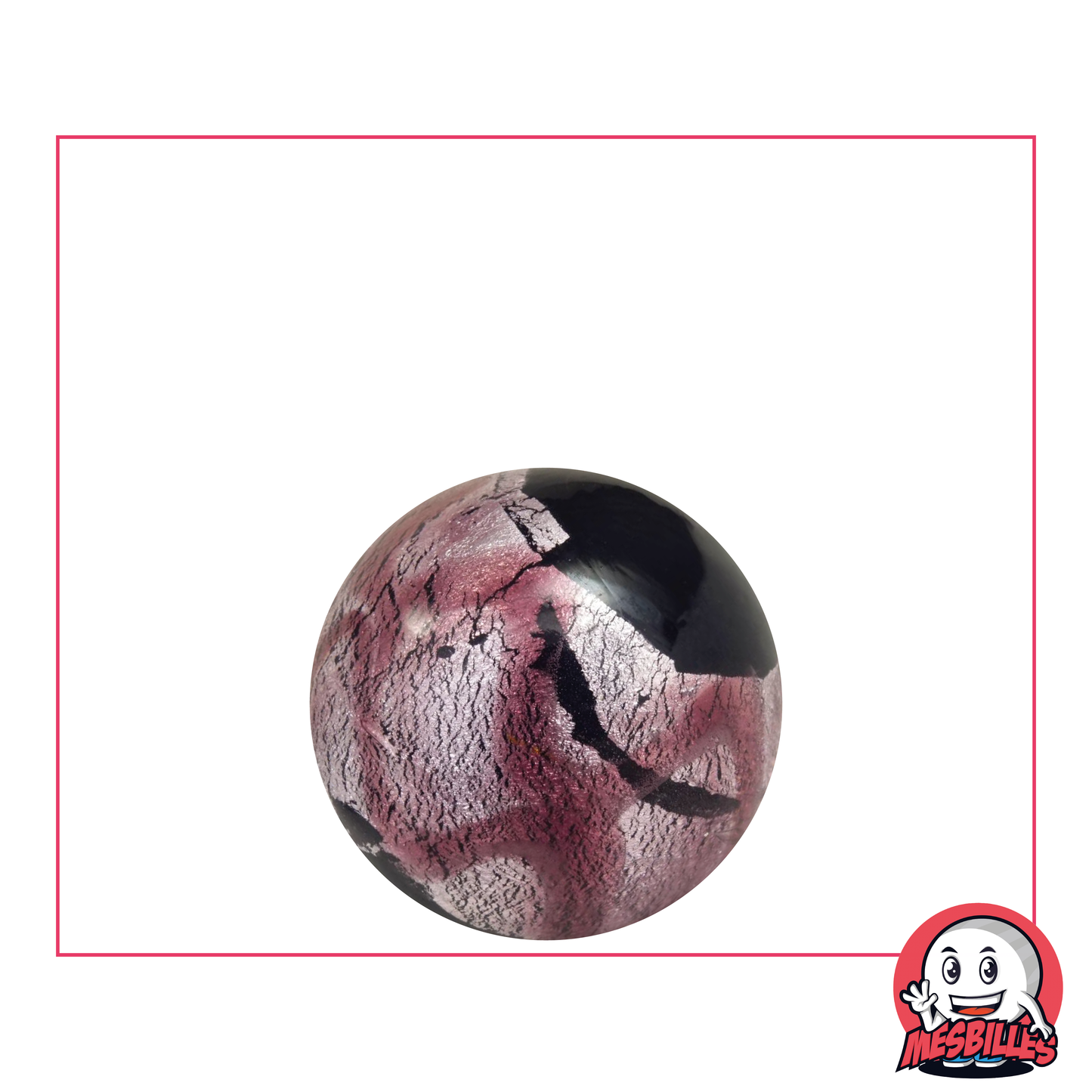 Machu Picchu 22 mm Marble Art, purple-pink metallic ribbon with a wide rim