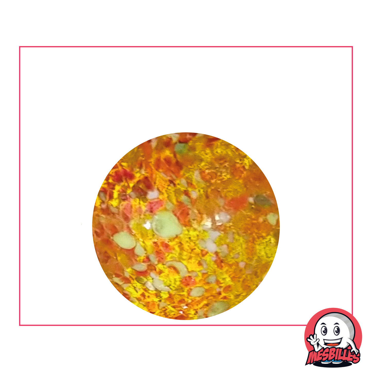 1 Yellow Planet Marble 25 mm