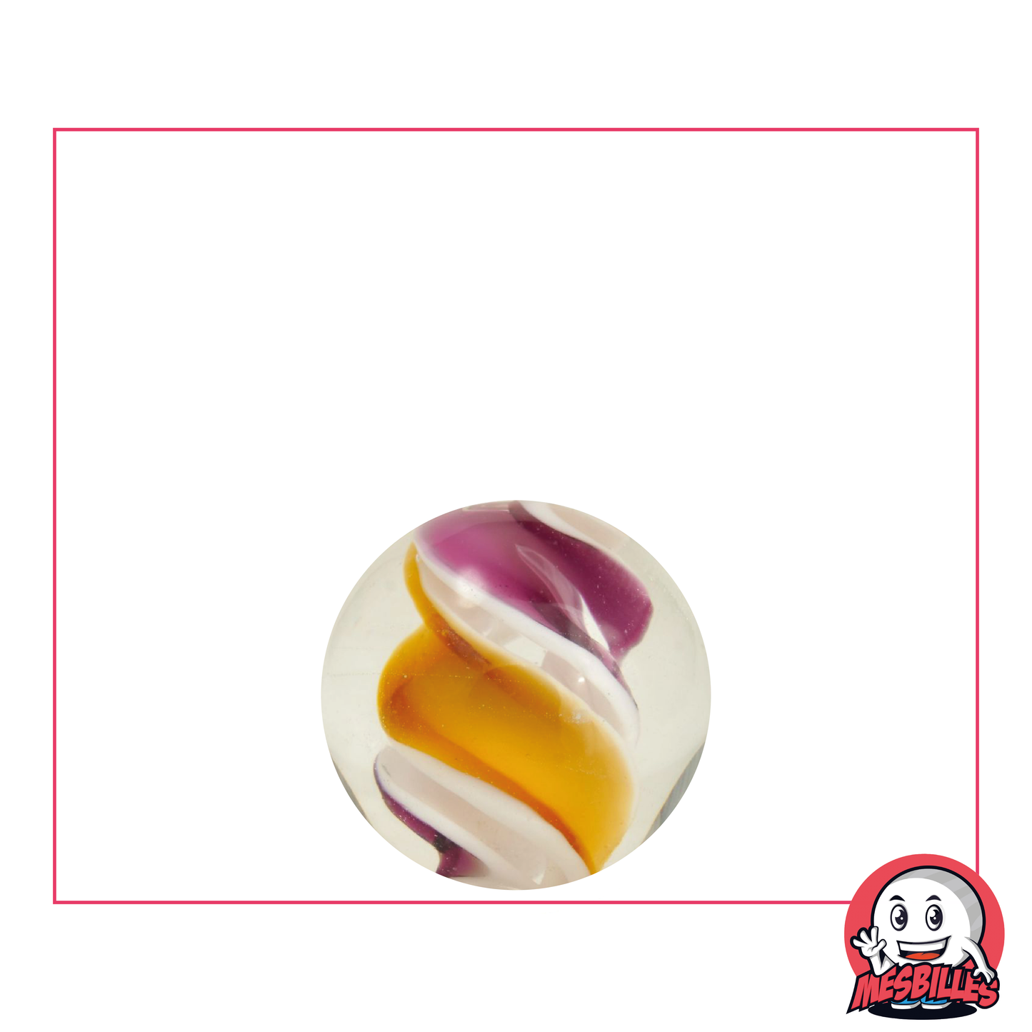 1 Marble Art Tornado Orange 16 mm
