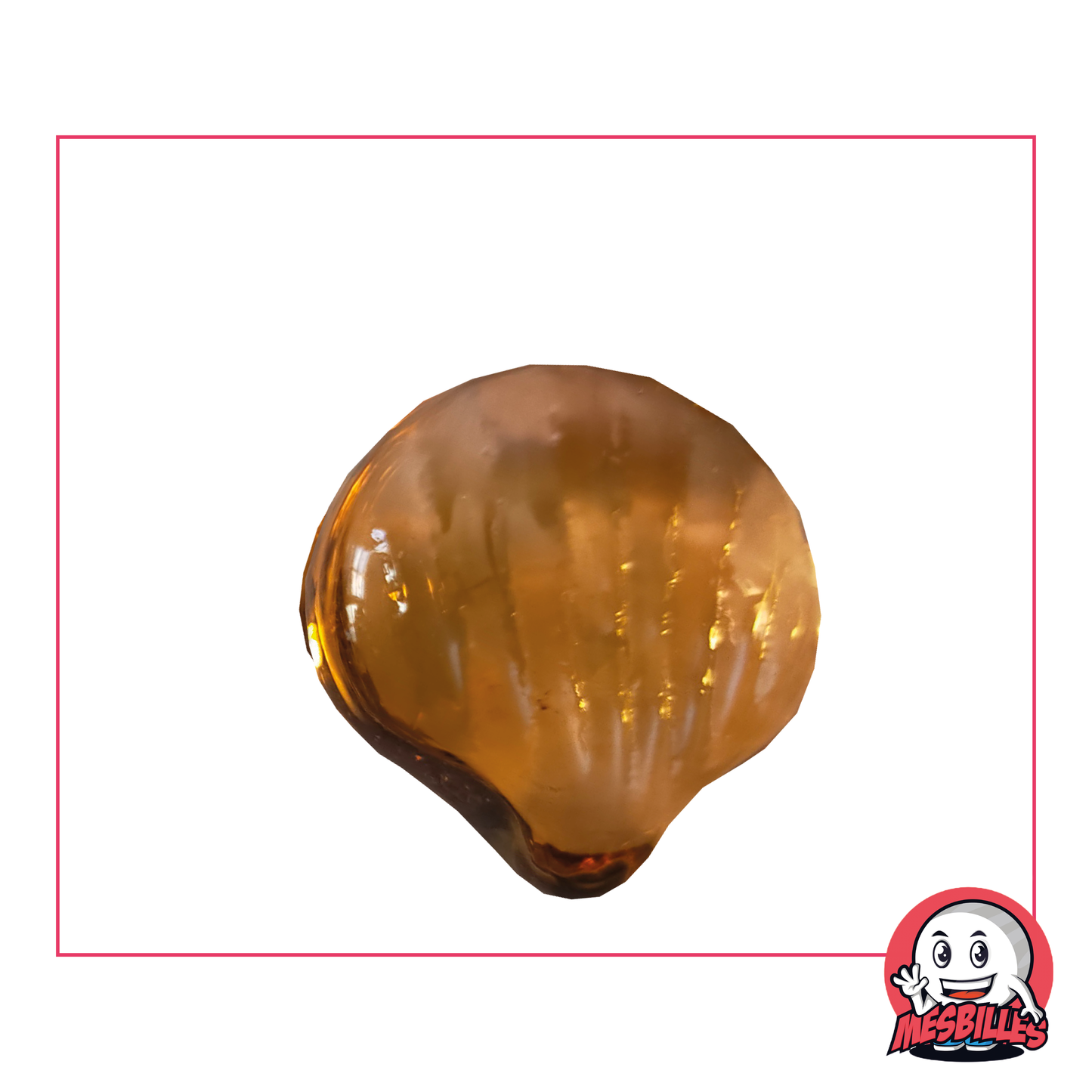 1 Peach Shell Marble