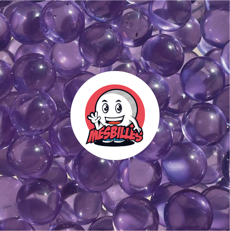 1 Marble Soft-Translucent Light Purple 10 mm