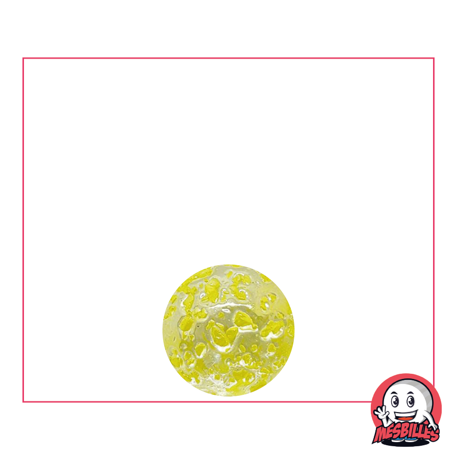 1 Yellow Nugget Marble 12 mm