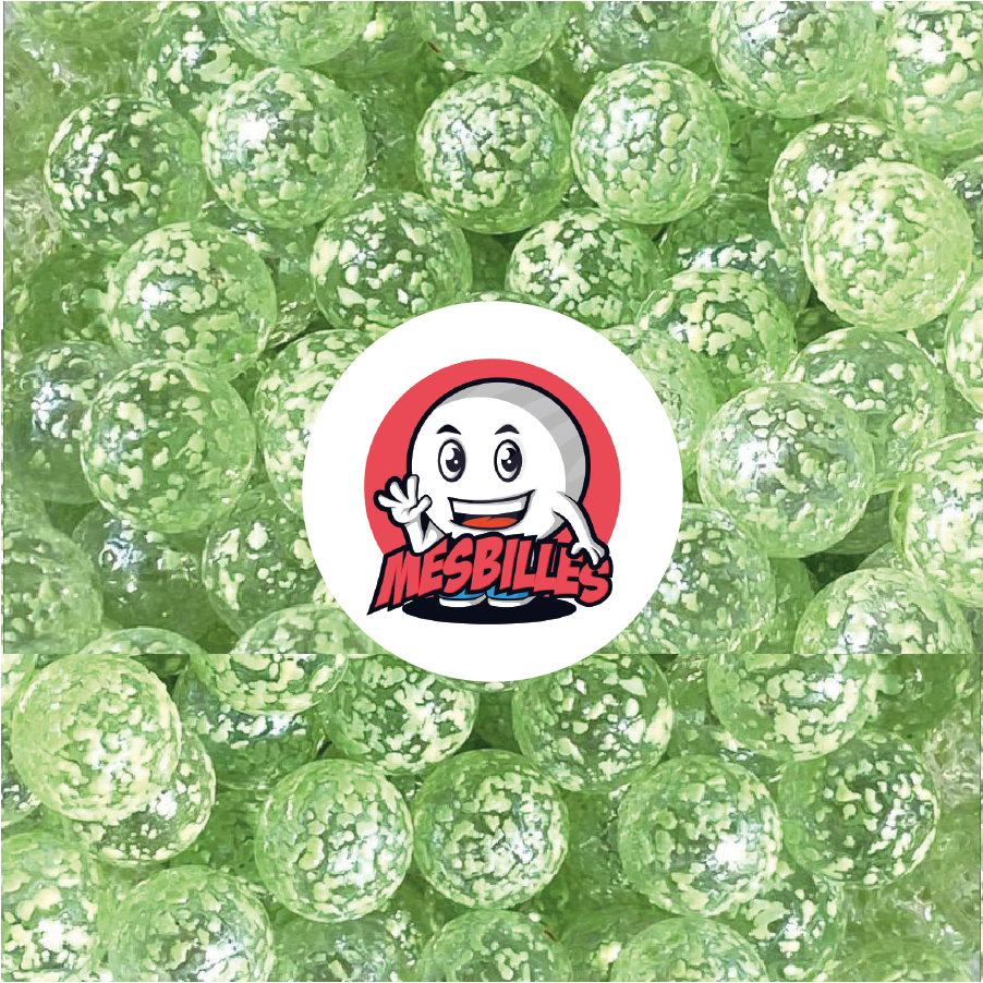 1 Green Nugget Marble 25 mm