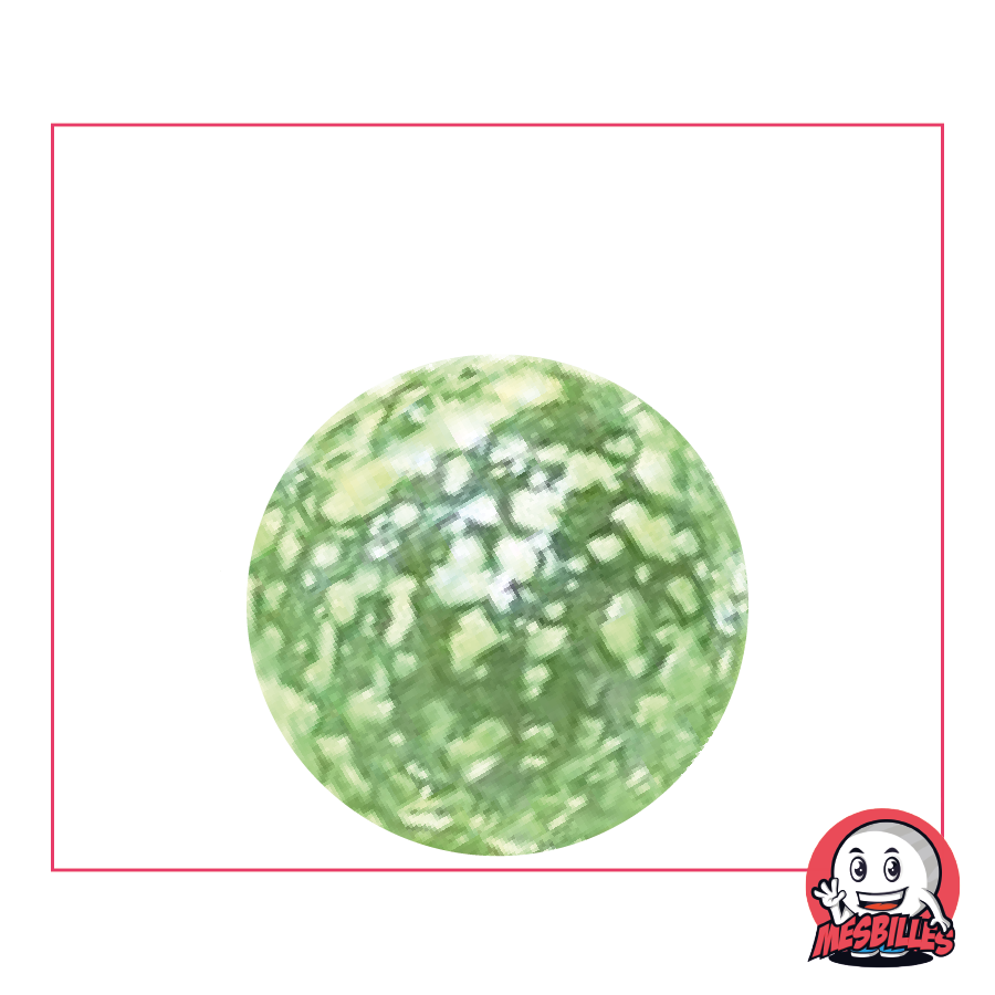 1 Green Nugget Marble 25 mm