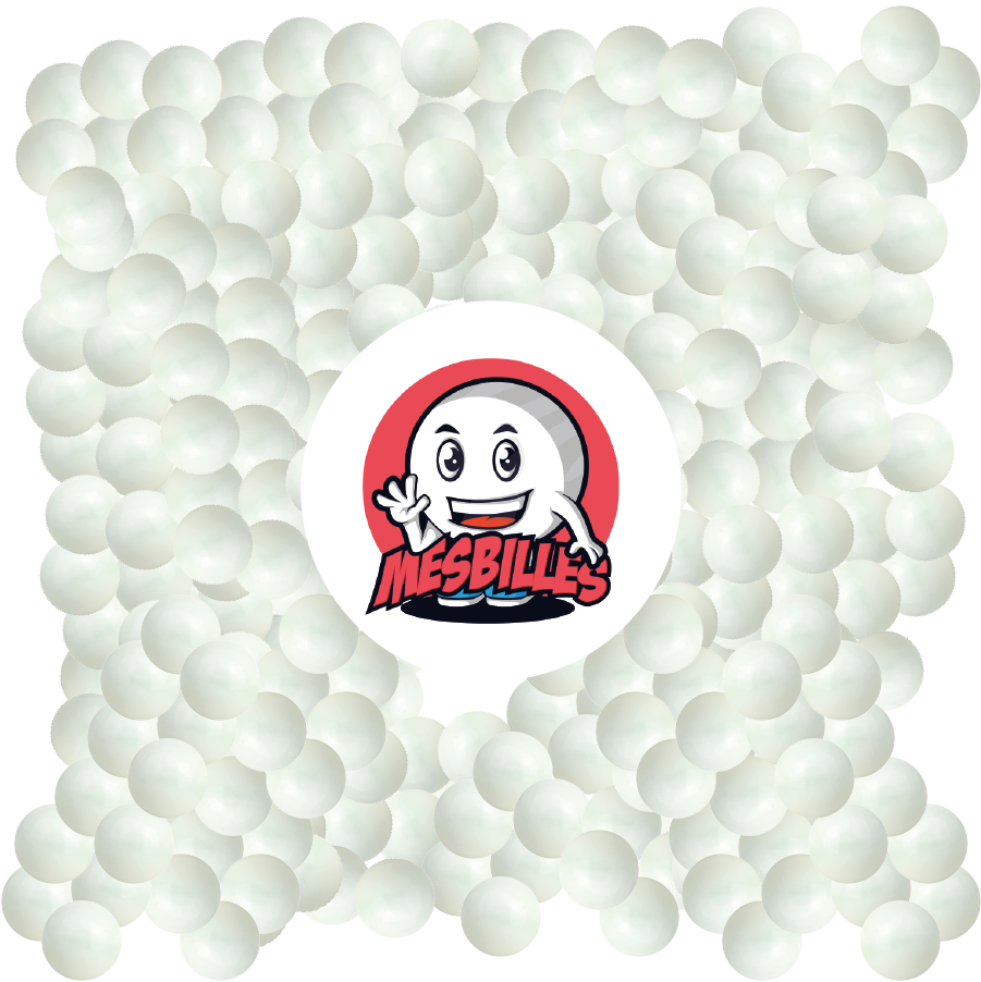 1 White Pearl Marble 10 mm