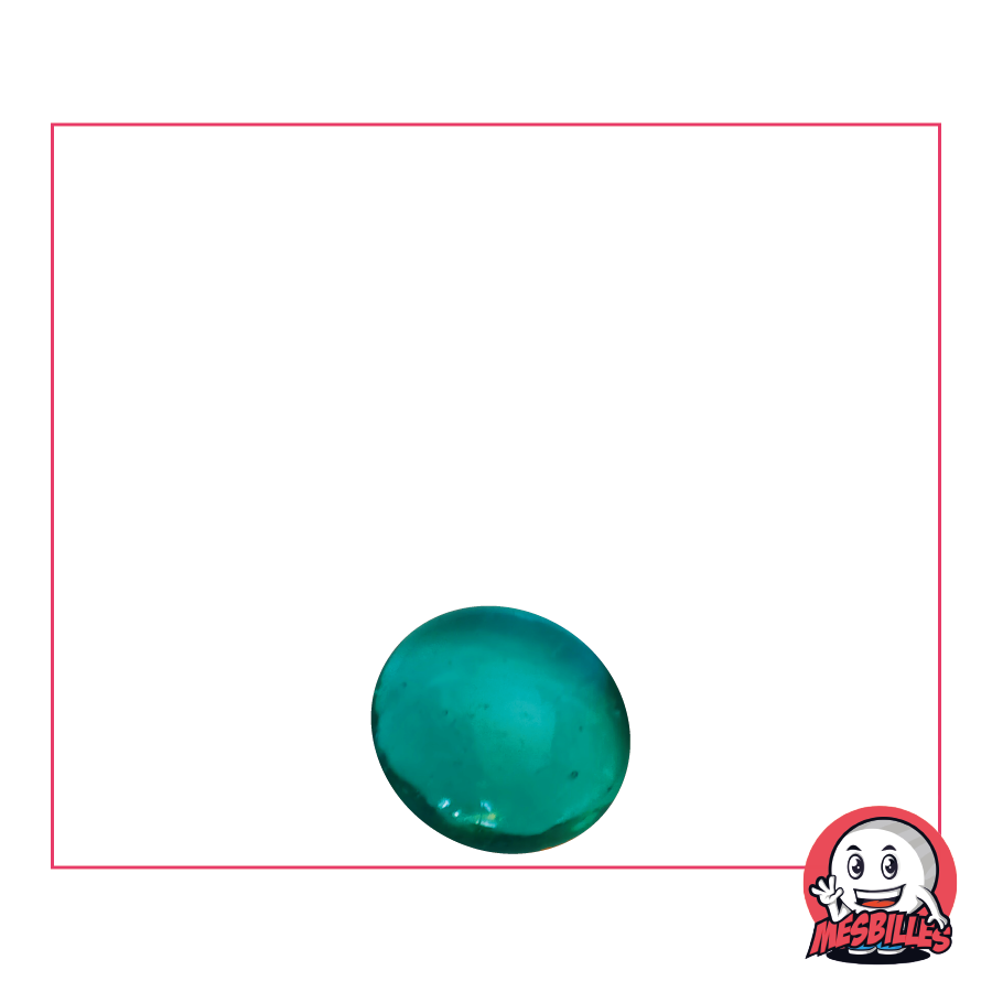 1 Flat Marble 12 mm Soft-Translucent Teal