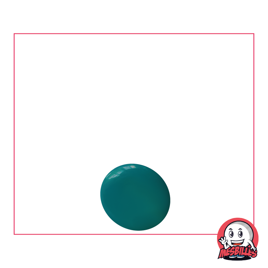 1 Flat Marble 12 mm Duck Blue Pearl