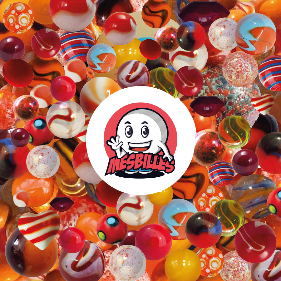 Red & Orange Marbles – Brilliance, Warmth and Creativity - My-Glassmarbles